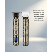 Profesyonel Kablosuz Tıraş Makinesi 1800 Mah Lityum Pil İle 1 - 2 Saat