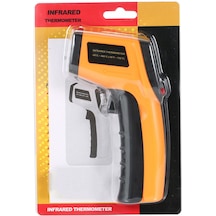 Aubyhe Endüstriyel Isı Ölçer Gm320 Turuncu -50 İle 400 C Aralığında Plastik Vücut 12:1 Mesafe Oranı Pil Yok