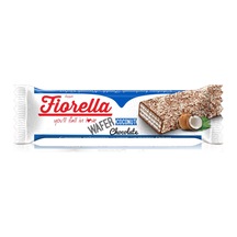 Fiorella Çikolata Kaplamalı Hindistan Cevizli Gofret 26 gr 24 Adet (1 Kutu)