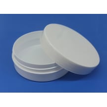 10 Adet YassıBeyaz 150 ML Boş Kozmetik-Krem-Pomat Kutusu Kavanozu
