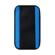 32x19cm Pu Karbon Fiber Deri Merkezi Kolçak Kutusu Kapağı Kaymaz Ped Mavi Diğer