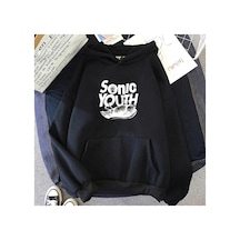 Tarzsokak Siyah Unisex S-sonic Gençlik Müzik Grubu Harajuku Kapüşonlular Estetik Yakışıklı Manga Grafik Kaz