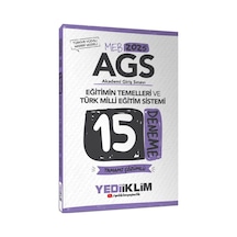 2025 Meb Ags Eğitimin Temelleri Ve Türk Milli Eğitim Sistemi Tamamı Çözümlü 15 Deneme