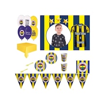 Afiş Hediyeli Fenerbahçe Doğum Günü Süsleri Parti Seti 8 Kişilik