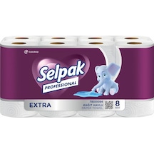 Selpak Profesyonel Kağıt Havlu Extra Çift Katlı 23 X 12,5 Cm 100 Yaprak 8'li X 3 Adet 7906608