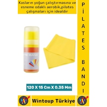 Uzun Ömürlü Fitness Aerobik Esneme Elastik Esnek Orta Sertlik Direnç Özel Kutulu Pilates Bandı Çok Renkli