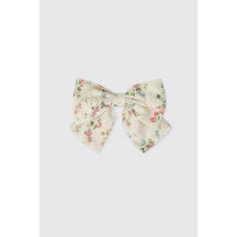 Panço Liberty Kumaş Kız Bebek Krem Toka Seti 2612GB09022
