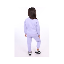Toontoy Kids Toontoy Kız Çocuk Nakışlı Eşofman Takım Mavi