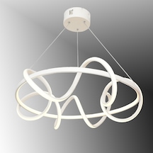 Tt314-By Tt Aydınlatma Büyük Sarmal Modeli Mat Beyaz Led Avize