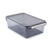 Kapaklıbanyo Mutfak Düzenleyici Raf Ps 325 205 100 Mm Şeffaf Siyah M-e27-40-25k Siyah