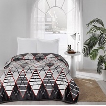 Taç Çift Kişilik Battaniye Martha Gri