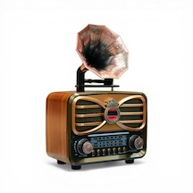 Rt-607 Gramafonlu Trend Nostaljik Radyo,bluetooth Nostalji Radyo