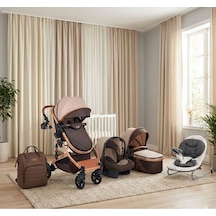 5 Li Set Amortisörlü Bebek Arabası Taşıma Puset Portbebe Bebek Bakım Çantası Sallanır Ana Kucağı