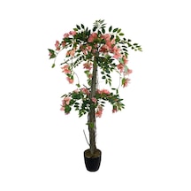 Yapay Ağaç Pembe Begonvil Ağacı 120Cm Doğal Salex Dallı