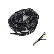 Kablo Toplama Spirali Helezon 6 Mm 10 Metre Siyah