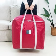 Rogfer Weekeight Giyim Yorgan Saklama Çantası Ev Hareketli Bagaj Organizatör Çantası, Renk: Şarap Kırmızı Büyük Çok Renkli Çok Renkli