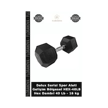 Delux Serisi Spor Aleti Gelişim Bölgesel Hex-40lb Hex Dambıl 40 Lb - 16 Kg