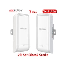 Hikvision Ds-3wf3000-eı-5ac/p 5ghz 867mbps 3km Outdoor Wireless Bridge Kit Kit