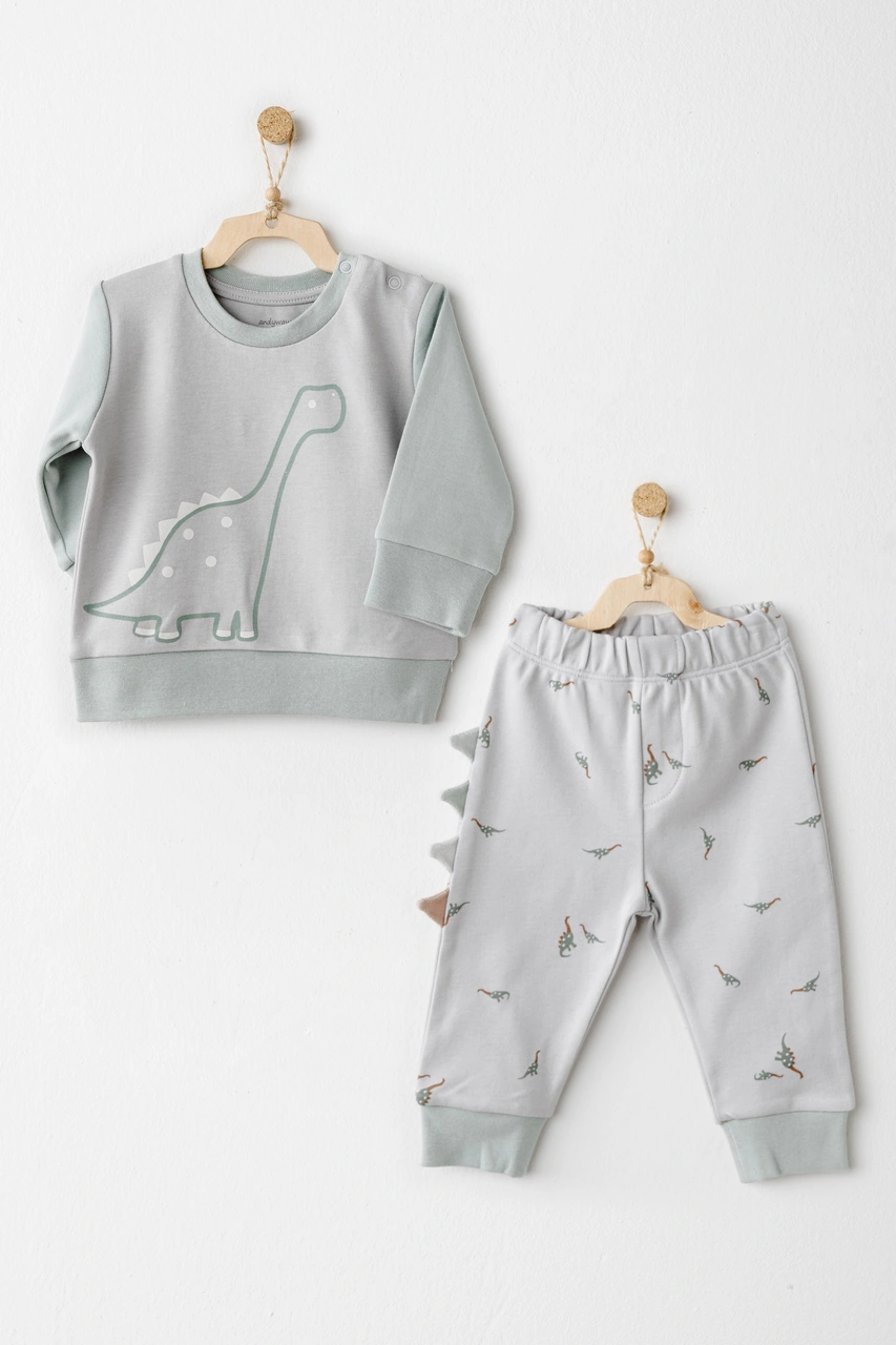 Erkek Bebek Takım 2 Parça Set Anw-ac26005 Yeşil