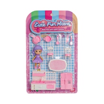 Mini Mutfak Aksesuar Setli Bebek Mor Saçlı
