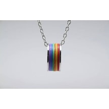 Herşey Nota Gökkuşağı Rainbow Yüzük Kolye
