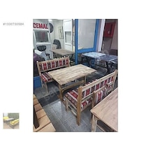 Yakma Sedir Takımı Cafe Büfe Çiyköfeci Dönerci Balkon Bahçe Ters Abanoz