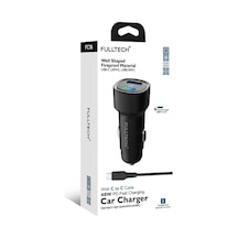 Fulltech Fc16 48w Hızlı Şarjlı Araç Şarj Cihazı Usb-c & Usb Çift Giriş C To C Kablo Dahil Renk