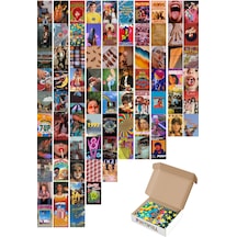 Postifull Vintage Duvar Posteri Kolaj Set - 80 Adet - Arkası Yapışkanlı - Vintage Poster Seti - 10cm*15cm 14170013k80Retro