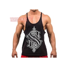 Tarzsokak Gym Tank Top Fitness Sporcu Atleti Gym145 Siyah