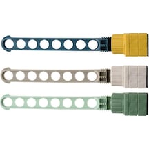 Ganzhoushop 3 Adet Pencere Çerçevesi Giysi Askısı Taşınabilir İç Mekan Pencere 8 Delikli Kurutma Rafı Ayarlanabilir Ev F Çok Renkli