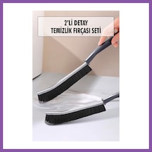 Bezos 2 Li Çok Amaçlı Temizlik Fırçası & Derz Fırçası & Mutfak Banyo Temizlik Fırçası Bzoshb