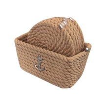 Dikdörtgen Kutulu Bardak Altlığı | Krem