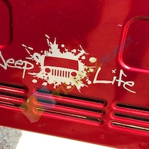 Jeep Life 4x4 Off Road Bagaj Çamurluk Tampon Oto Sticker Etiket Yapıştırma