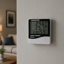 Ayrex Htc-2 Kablolu Termometre Ve Nem Ölçer / İç Ve Dış Ortam Takibi İçin Gelişmiş Çözüm