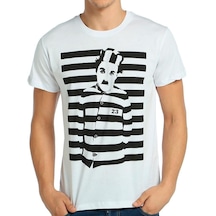 Bant Giyim - Charlie Chaplin Beyaz Erkek T-Shirt Tişört