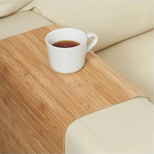 Bambu Dikdörtgen Amerikan Servis - Dikdörtgen Koltuk Sehpası - 65 X 37 Cm