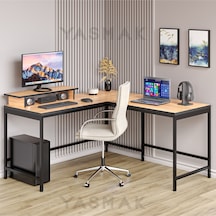 Ebru L Tipi Çalışma Oyun Masası Meşe