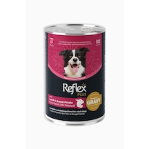 Reflex Plus Sos İçinde Et Parçacıklı Kuzu Etli ve Tatlı Patatesli Yetişkin Köpek Maması 400 G