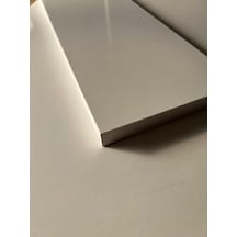 Rafkestir 36 mm Mat Beyaz MDFLAM Levha parça kesimi