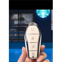 Gma Keys Byd Atto 3 Ve Seal U Smart Nano Anahtar Koruma Kılıfı Beyaz Gümüş Silver Renk