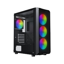 Gamebooster Round A650b 600w Apfc Usb 3.0 Mesh 4 Rainbow Fanlı Mid-t Atx Gaming Siyah Kasa Gamebooster Round A650b 600w Apfc Usb 3.0 Mesh 4 Rainbow Fanlı Mid-t Atx Gaming Siyah Kasa