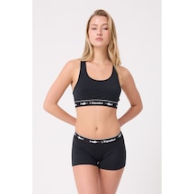 Racer Crop Top Racer Back Crop Top-3282 Siyah