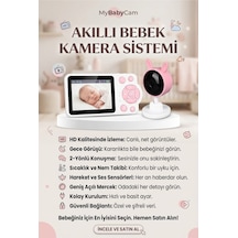 Ebeveyn Kontrollü 2.8 İnç Bebek Monitörü - Güvenli Ve Kesintisiz İzleme Sistemi Beyaz - 928385863