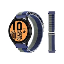Watch 20mm Kr410 Kumaş Kordon - Lacivert-yeşil