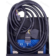 3.5 İnç 2 Port Usb 3.0 3.5Mm Floppy 4291A Mikrofon Kulaklık Diske