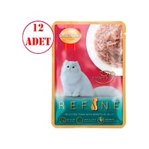Smart Heart Refine Kedi Konservesi Jöle İçinde Ton Balıklı Ve Palamutlu 70 Gr 12 Ad