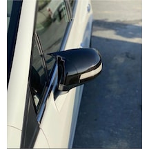 Honda İle Uyumlu Civic Fb7 Yarasa Ayna Kapağı, Parlak Siyah, Abs Plastik