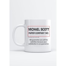 Michael Scott Paper Company Dunder Mifflin We Guarantee The Office Kupa Bardak Beyaz