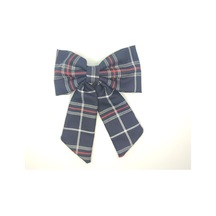 Tedz Collection Mordino Lacivert Ekose Fiyonk Saç Tokası Çok Renkli