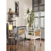 Medikal 2 Motorlu Elektrikli Hasta Karyolası Yatağı Yatak Dahil Abs